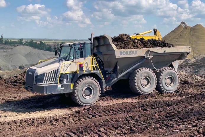 A Rokbak RA40 at the dump site