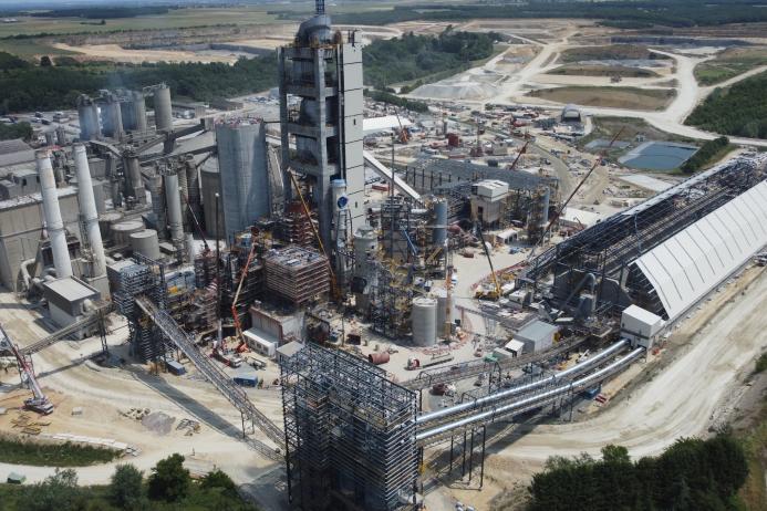 Heidelberg Materials’ Airvault cement plant, in France, undergoing modernization