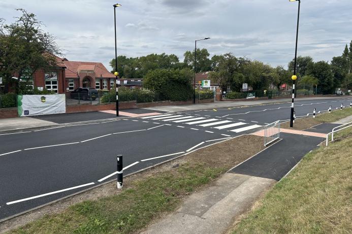 The new pedestrian crossing. Photo: ECB Design Group Ltd