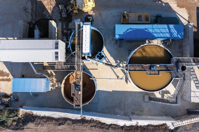 Aerial view of the AquaCycle system