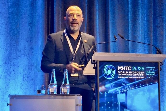 Mannok head of sustainability Paul Monaghan participating in a global panel at the World Hydrogen Technologies Convention in Dublin