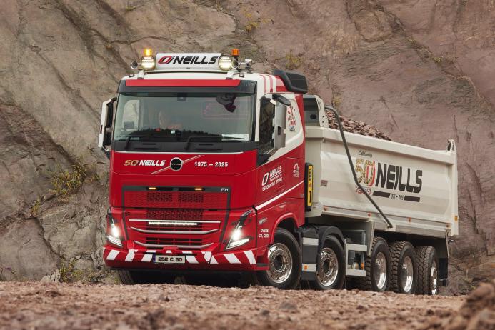 Finbarr O’Neill have taken delivery of an FH 500 10x4 tipper to mark the company’s 50th year in business 