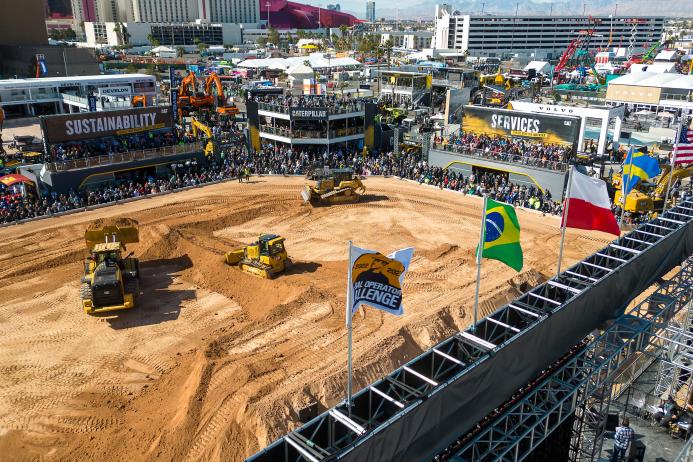 Caterpillar’s Festival Grounds exhibit will feature the Operator Stadium, which will host the nine finalists participating in the company’s third Global Operator Challenge