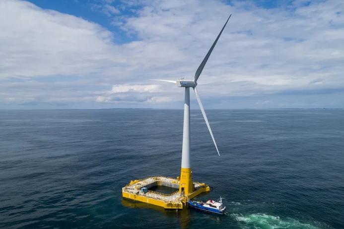 Floating concrete foundation for offshore wind power. Image: BW Ideol