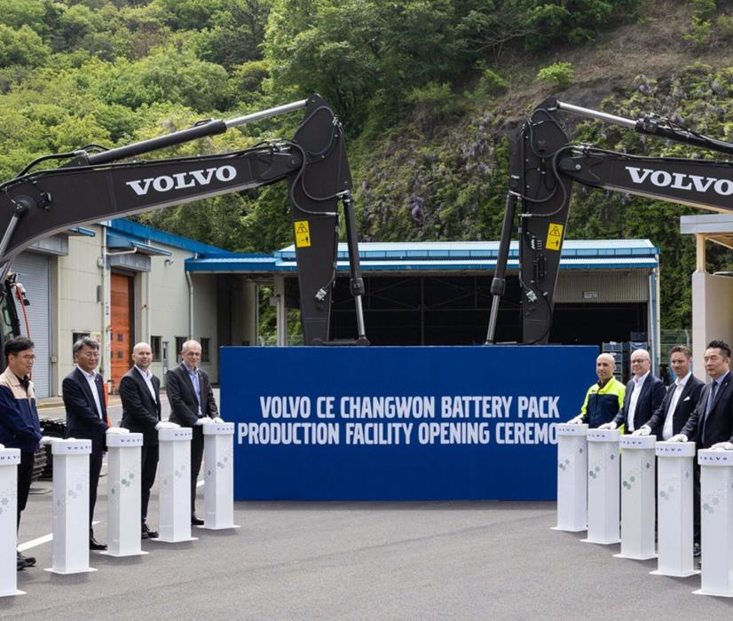 Inauguration of the new battery facility at Volvo CE Changwon, south Korea