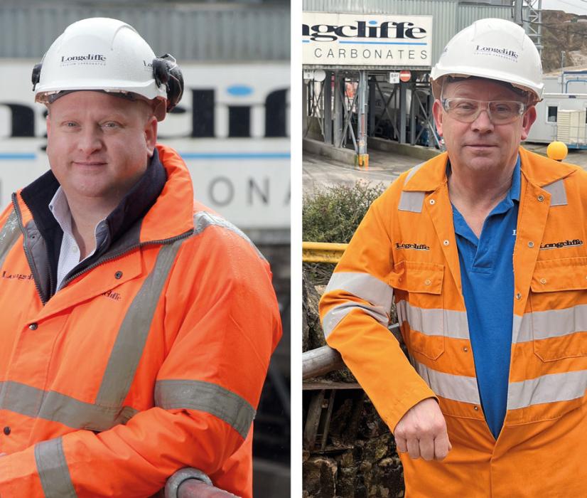 L-R: Longcliffe Quarries’ group managing director Paul Boustead and Longcliffe development director Ian McDonald