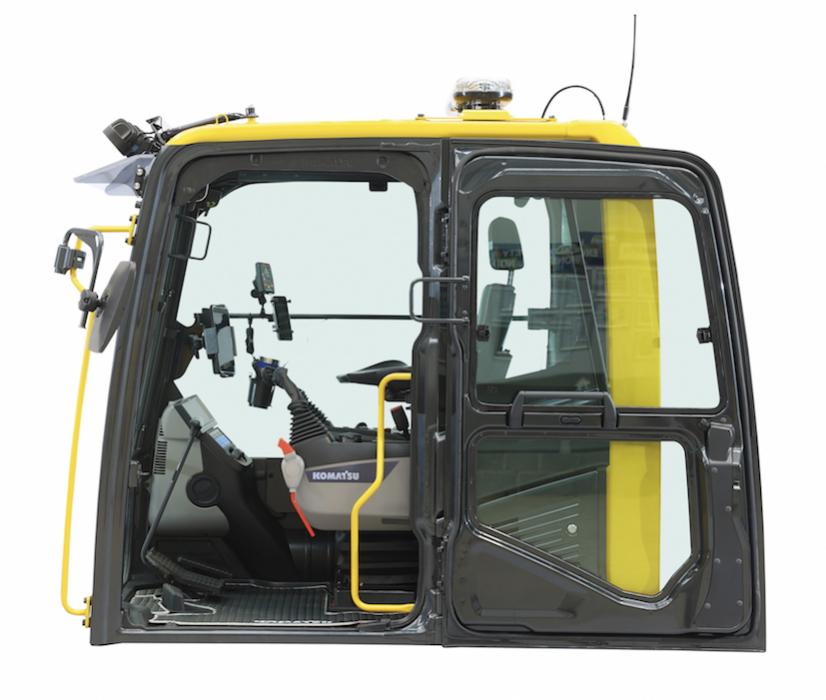 The new crawler excavator cab for Komatsu machines from 17–49 tonnes