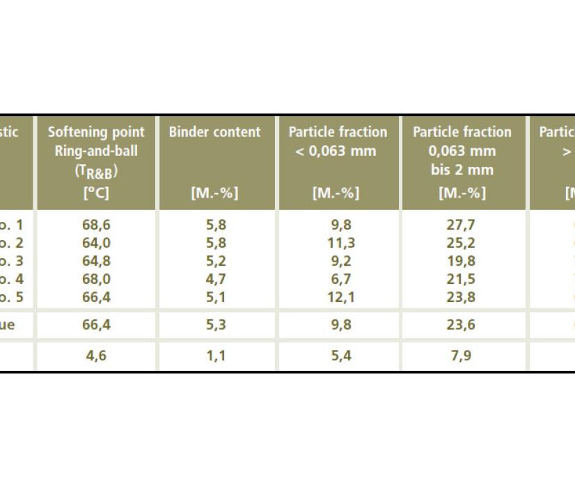 Table 1. RAP analysis