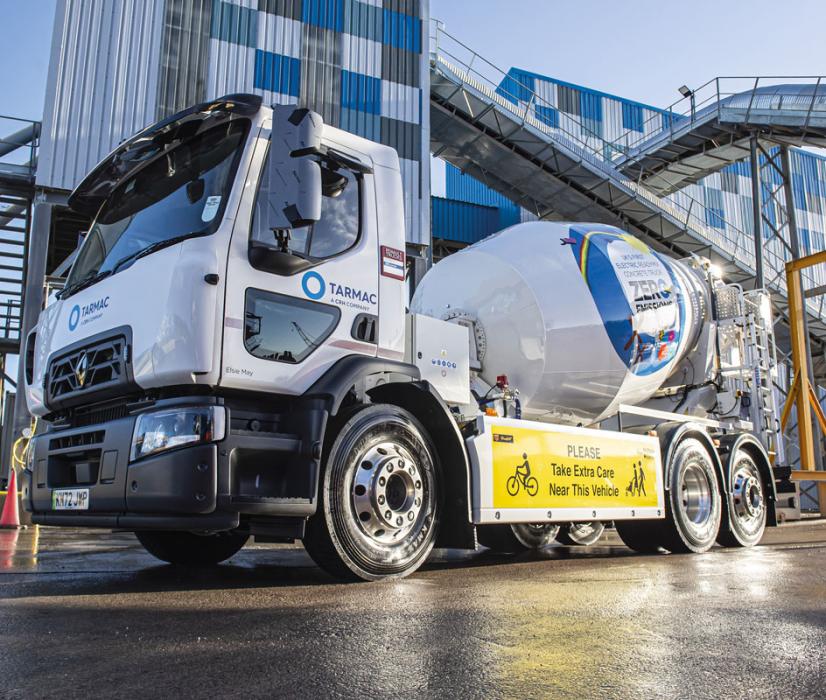 The UK’s first all-electric concrete mixer was rolled out for use at the Washwood Heath plant