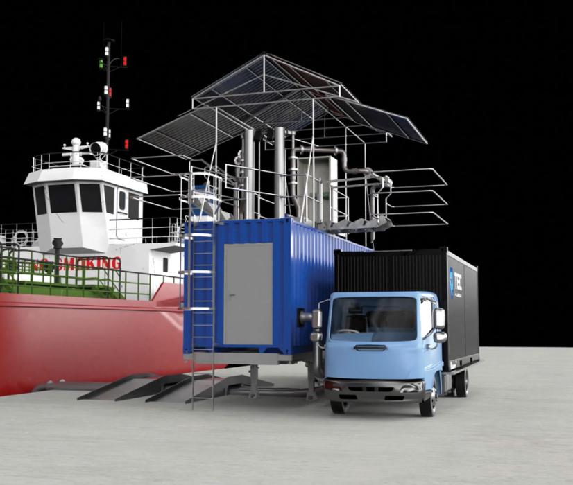 Ship-to-shore loading/unloading system from TEC