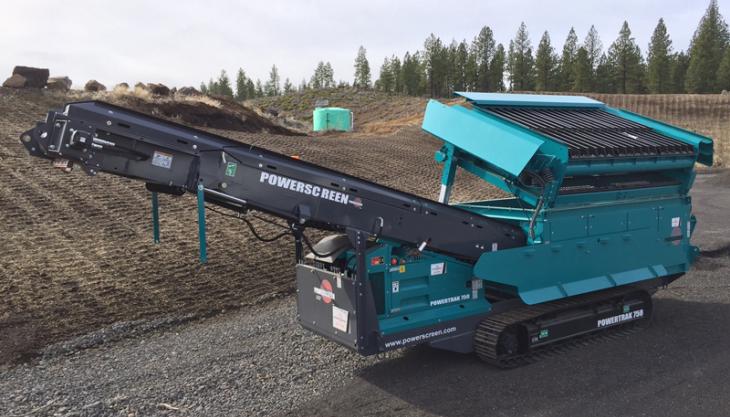 Powerscreen Powertrak 750 mobile screener