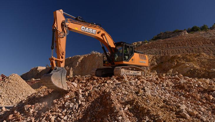 Case CX370D excavator