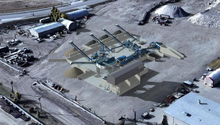The new CDE plant will be utilized to process C&D waste and contaminated soils CDE plant for Calgary Aggregate Recycling
