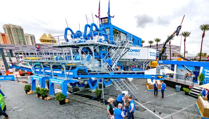The new 500 tonnes/h CDE Combo X900 on display at Conexpo-Con/Agg 2020 in Las Vegas Combo X900 wet processing solution