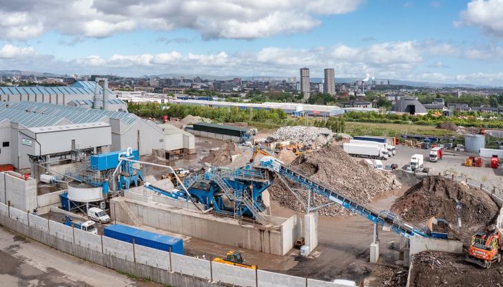 CDE waste-recycling plant at Bedrock Plant Hire   