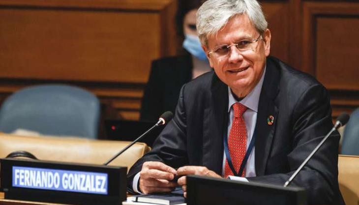 Fernando A. González, CEMEX chief executive officer, at the CEO sustainability roundtable hosted by the UN Secretary-General Fernando A. González