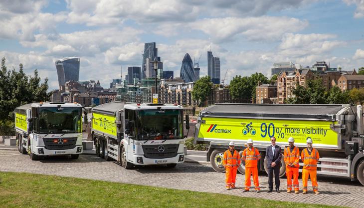 CEMEX low-cab tipper trucks