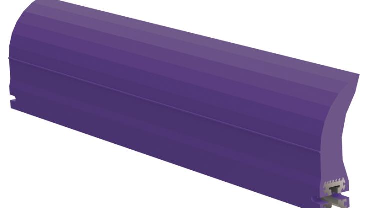 Conshear purple urethane belt cleaner blade