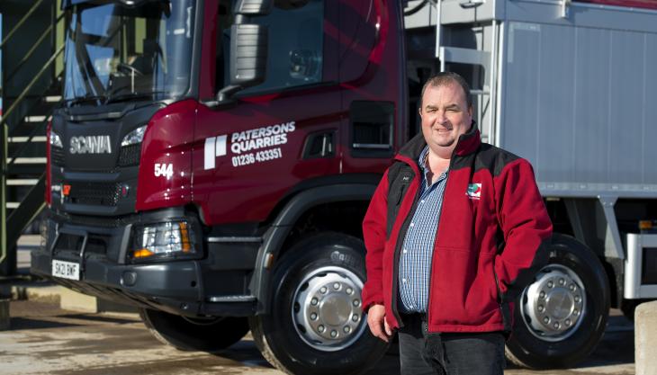 Patersons Quarries' transport manager Gordon Carlton Gordon Carlton