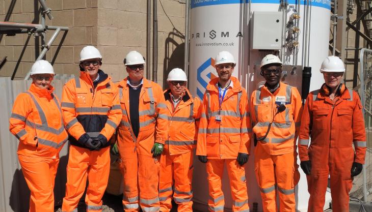Liquid air energy storage (LAES) energy-efficiency technology is now a live IEEA demonstrator project at Aggregate Industries’ Cauldon cement works PRISMA at Cauldon