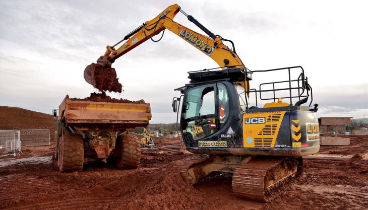 JCB JS131 tracked excavator