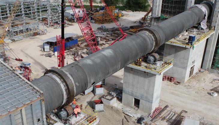 Rotary kiln installation