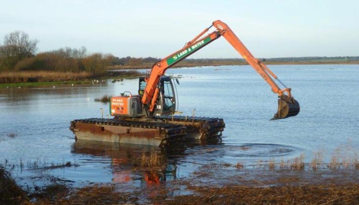 Land & Water's amphibious excavator