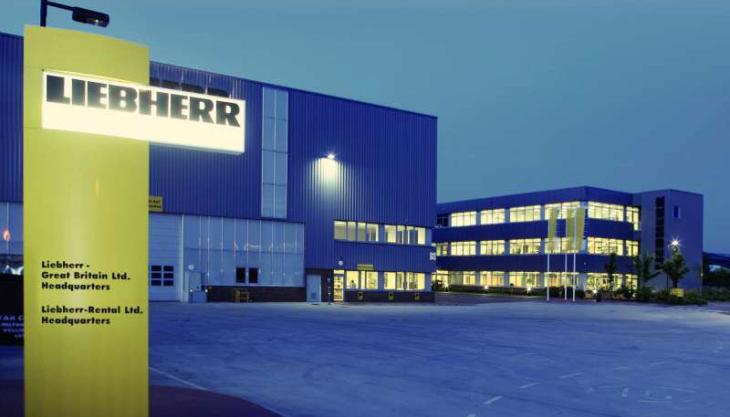 Liebherr Great Britain's existing headquarters in Biggleswade Liebherr Great Britain's existing headquarters in Biggleswade