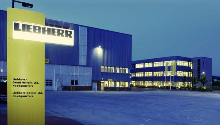 Liebherr Great Britain's existing headquarters in Biggleswade