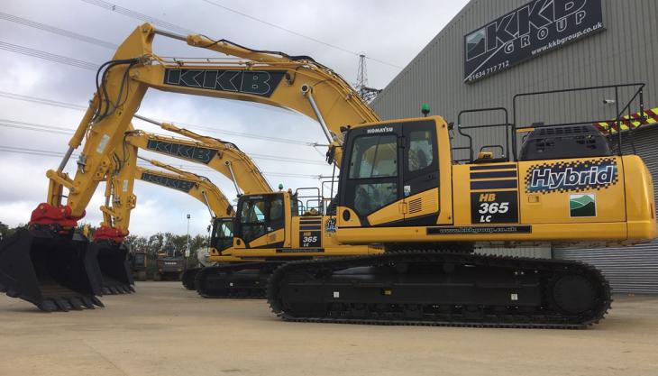 Komatsu HB365LC-3 hybrid excavators