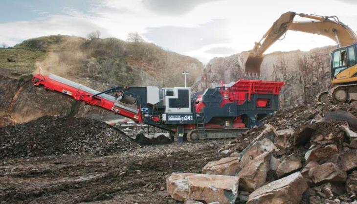 Sandvik QJ 341 mobile jaw crusher