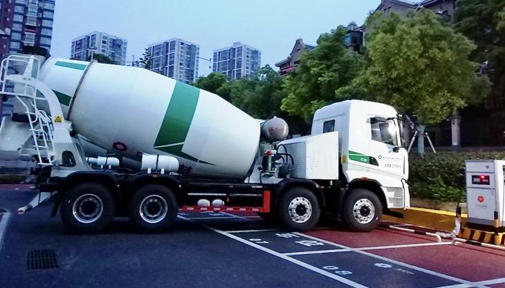 SANY's new battery-electric truckmixer SANY electric truckmixer