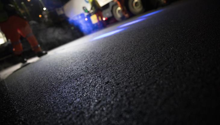 Tarmac asphalt on A11