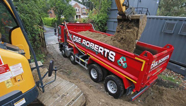 D&E Roberts' tipper truck