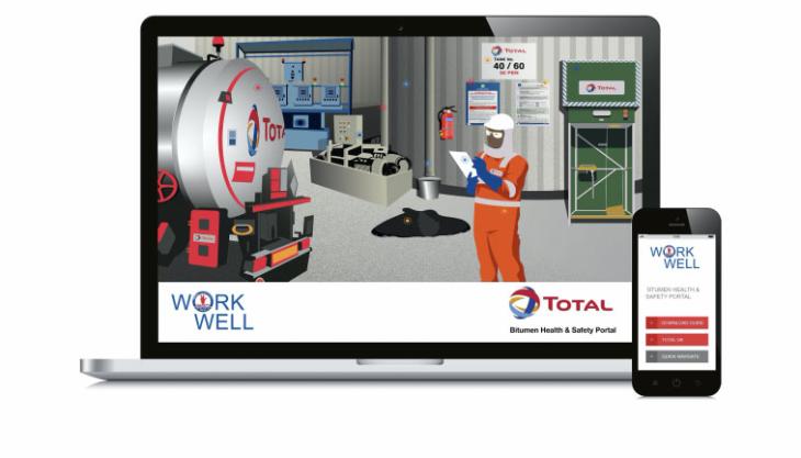 Total UK have launched a new bitumen safety portal Bitumen safety portal