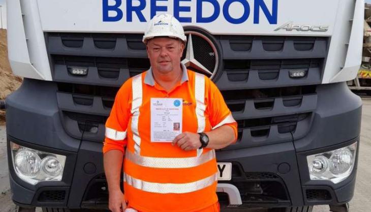 New truckmixer driver Tony passed his TMCA first time Breedon / U.K. Truckmixer Training