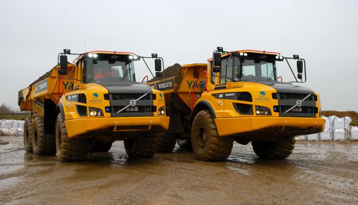 Volvo A30G dumptrucks