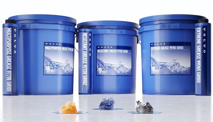 Newly expanded grease range from Volvo CE Volvo CE increase grease product offerings