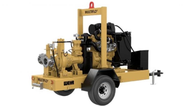 Trailer-mounted Multiflo LF dewatering pump from Weir Minerals Weir Minerals' Multiflo LF dewatering pump