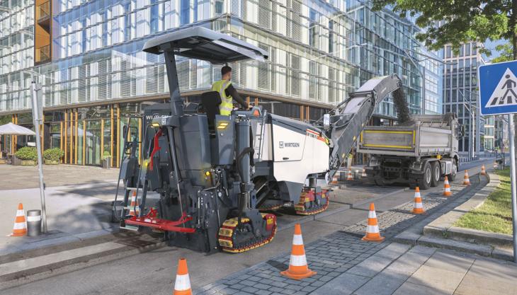 The appearance of the Wirtgen W 100 Fi at the show marks the world premiere of the new compact milling machine Wirtgen W 100 Fi compact milling machine