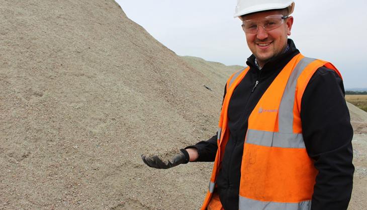 Yorwaste launch new 'glass-sand' product Yorwaste glass sand