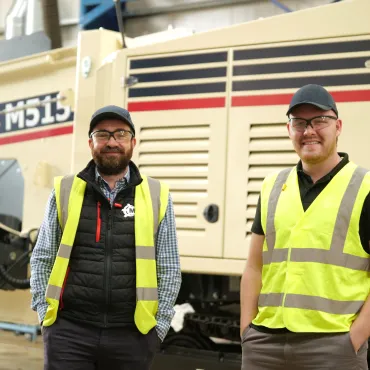 As MDS celebrate 30 years in business, Liam Og Murray (right) reflects on its early days, while newly appointed general manager Steven Keenan (left) looks ahead, building on a solid foundation and driving global ambition