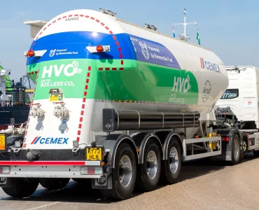 Cemex’s first HVO-powered vehicle is working out of the company’s Tilbury cement plant