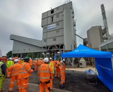 The official opening of Tarmac’s new, state-of-the-art, sustainable asphalt plant in Trowse, Norwich 