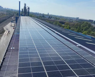 Washwood Heath, in Birmingham, was the first of Tarmac’s asphalt plants to install solar photovoltaic (PV) panels