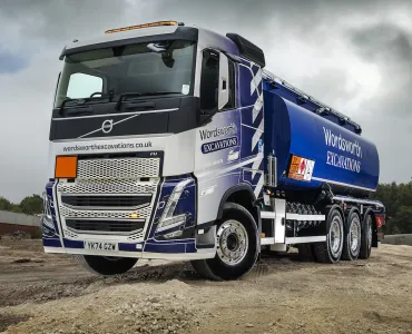 Wordsworth Excavations have taken delivery of a new Volvo FH 500 8x4 rear-steer rigid fuel tanker