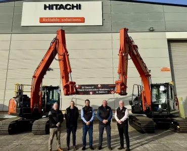 L-R: Mark Turnham, national director of sales and marketing; Andrew Shield, chief finance officer; Toshitaka Uchida, chairman; Jim Marshall, production director; and David Roberts, chief executive officer