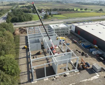Construction work on company’s new German headquarters facility in Mannheim progressing rapidly