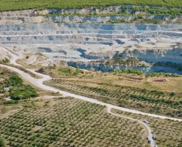 St Juraj - St Kajo Quarry in Croatia, where drones are being used to distribute native seeds in hard-to-reach areas