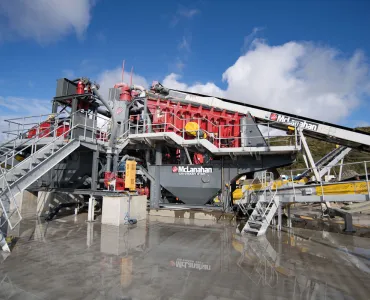 The McLanahan washing plant at Goonvean Aggregates’ Melbur Quarry, in Cornwall